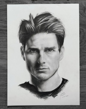 PORTRET Rysunku Realistycznego - TOM CRUISE