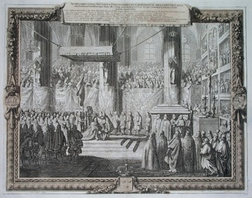  1696 POTOP Pufendorf ORYGINAŁ KAROL GUSTAW korona