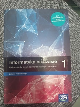 Informatyka na czasie 1 Podręcznik 