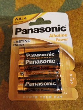 Panasonic Alkalinie Power AA zestaw 4 baterii R6