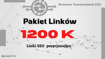 SEO pakiet 1200 szt. linki Pressell Pozycjonowanie