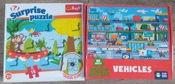 2 zestawy puzzle dla dzieci
