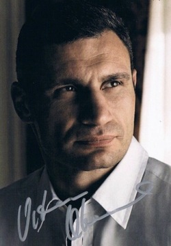 Vitali Klitschko autograf Witalij Kliczko