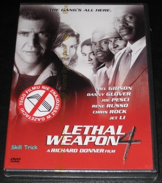  ZABÓJCZA BROŃ 4 / LETHAL WEAPON 4 DVD Folia