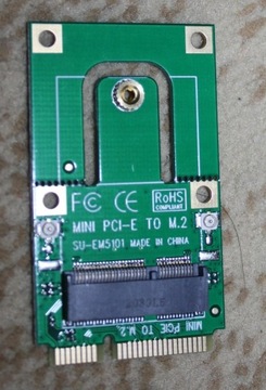 Adapter przejściówka mini PCI-E M.2 B+M