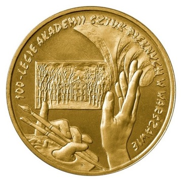 2 złote 2004, 100-lecie Akademii Sztuk, st. 1