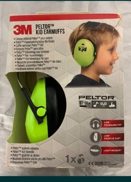 Słuchawki zagłuszające dla dzieci limonkowe 3M