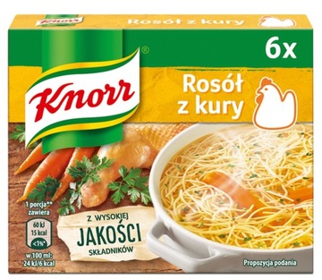 Kostka rosołowa/bulionowa drobiowy Knorr 60 g