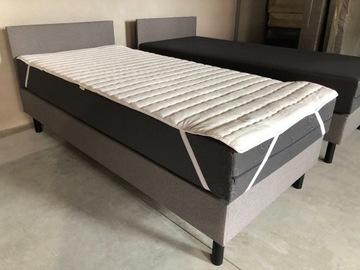 Łóżko hotelowe metalowe 90x200 z materacem