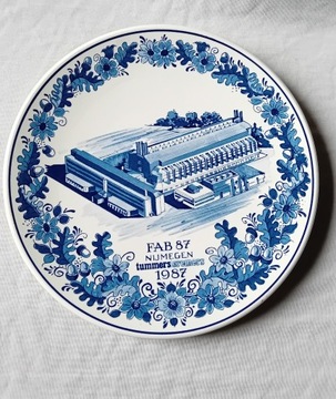 Talerz reklamowy zawieszany Delft, 1987 r.