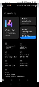 Xiaomi M10T Pro 8/256GB MIUI14 nagrywanie rozmów