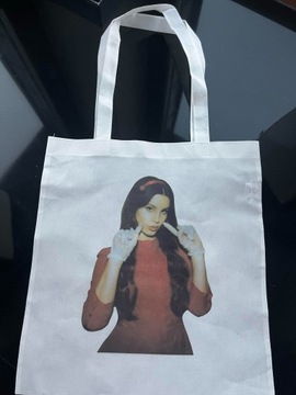 biała torba tote bag Lana Del Rey
