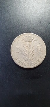 Belgia 5 franków 1963 rok / Q