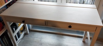 Biurko IKEA Hemnes z 2 szufladami i schowkiem