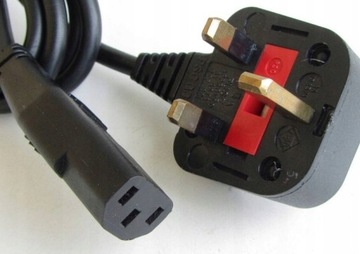 Kabel zasilający UK do komputera telewizora Xbox