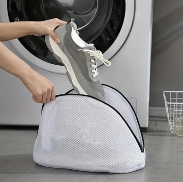 Siatka worek zamykany na suwak do prania butów w pralce