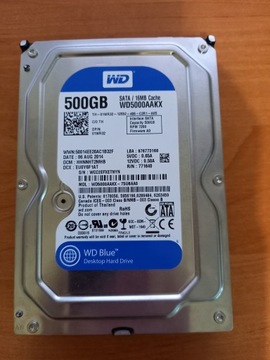 Dysk WD 500 GB SATA III 6,0 Gb/s 7200RPM