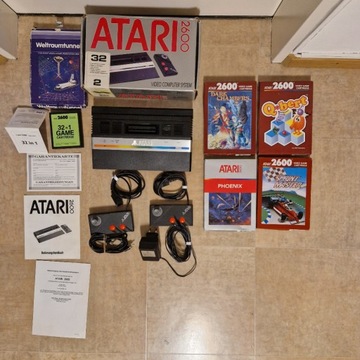 Atari 2600 Konsola + Gry ,7 kardridży