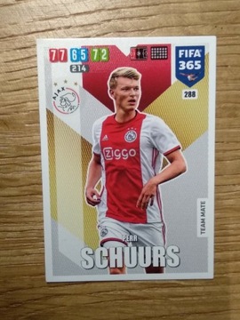 KARTA FIFA 365 2020 PANINI Schuurs nr 288 Ajax Ams