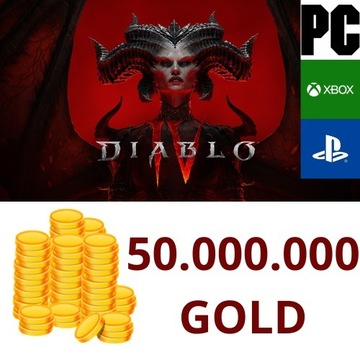 Diablo 4 50 MLN GOLD 50.000.000 Złota Sezon 1
