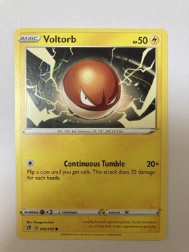 Pokemon TCG karta Voltorb 056/192 Rebel Clash