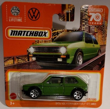 Matchbox 1976 Volkswagen MK1 GTI Golf. 2023 r.Nowe