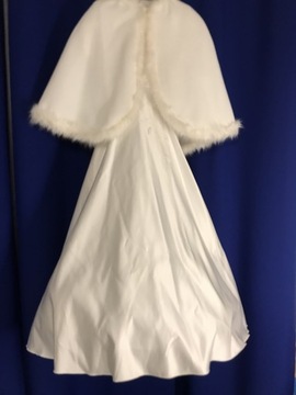 Sukienka komunijna ALBA 146-152 i polarowe bolerko