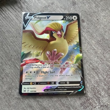 Karta Pokemon Pidgeot V 137 LOR