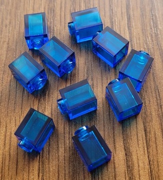 Lego 10 szt Trans Dark Blue butelka kubek kałamarz
