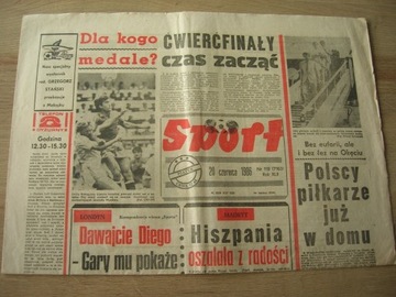 Sport z 20.06.1986 Mundial Meksyk 1986