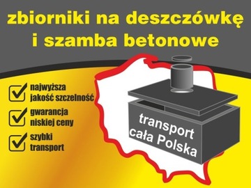 Szambo szamba betonowe zbiorniki na deszczówkę 