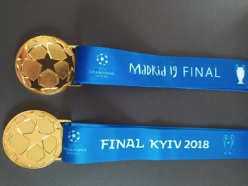 Medale wygranie UEFA Champions League 2018 i 2019