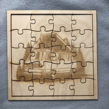 Drewniane puzzle 