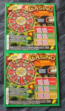 Kupon CASINO x6 szt WZOR