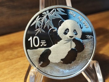 Srebrna moneta Chińska Panda 2020 - 30g srebra