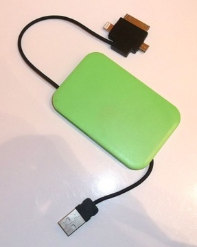 ŁADOWARKA USB kieszonkowa 3 wejścia microUSB APPLE