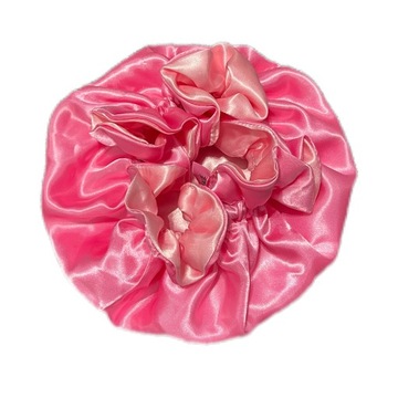 Silk Satin Bonnet Sleep Cap Double Layer, Size XS