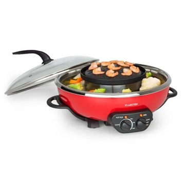 Szechuan hot pot i płyta grillowa RED 5L 1350W