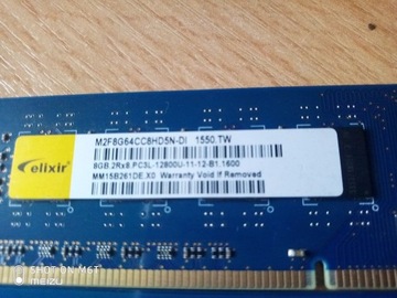 Pamięć Ram 8GB ddr3 1600mhz
