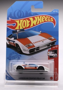 Lamborghini Countach Police Car TH Hot Wheels 1:64