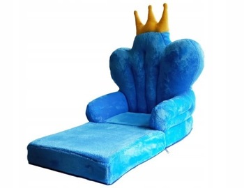 Rozkładany fotelik na prezent fotel tron z pluszu