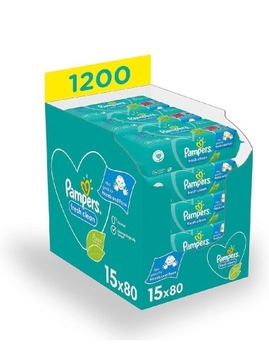 Pampers Fresh Clean Chusteczki 1200 Szt. 15x80