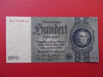 Niemcy 100 Reichsmark 1935 ser.X  UNC