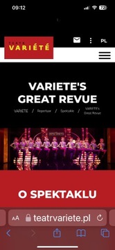 Variete’s Great Revue 1 bilet w niedzielę 21.04 