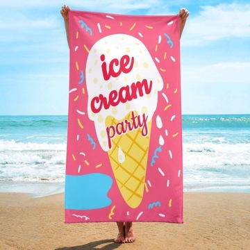 Ręcznik plażowy prostokątny ICE CREAM PARTY 150x70