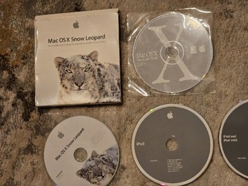 Płyty DVD CD Apple Mac iPod OS X macOS Snow Leopard