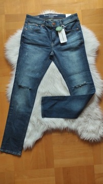 Spodnie jeans męskie skinny C &A 33|34 nowe