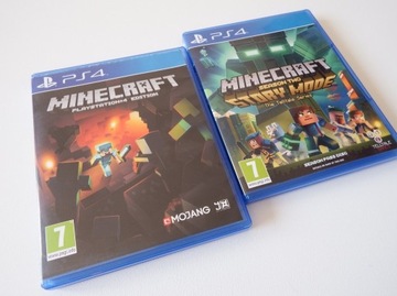 PS4 MINECRAFT PL + Minecraft STORY MODE 2 gry PS4