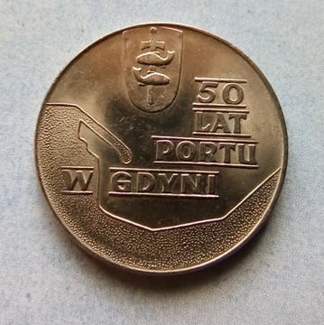 10 złotych 1972  50 lat Portu Gdyni   menniczy 