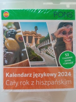 Kalendarz językowy 2024 hiszpański NOWY